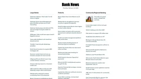 banknews.com screenshot of startpage