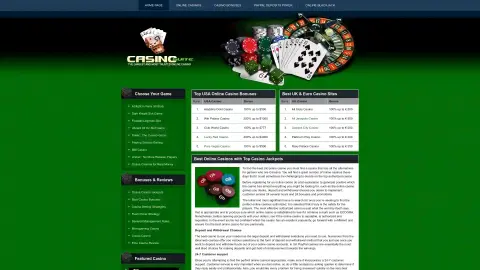 bestplaycasinoonline.com screenshot of startpage