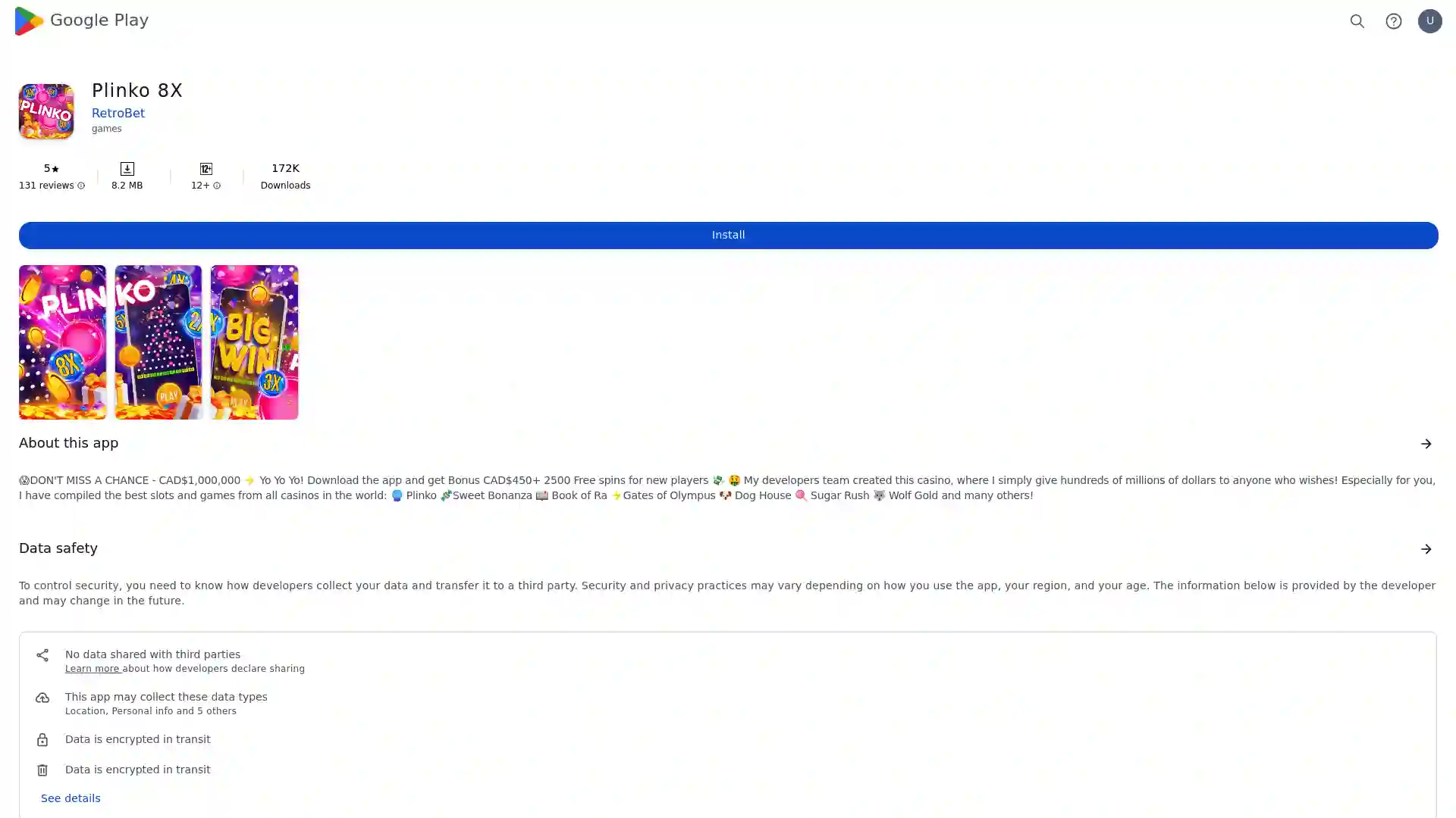 casinofortune.online screenshot of startpage