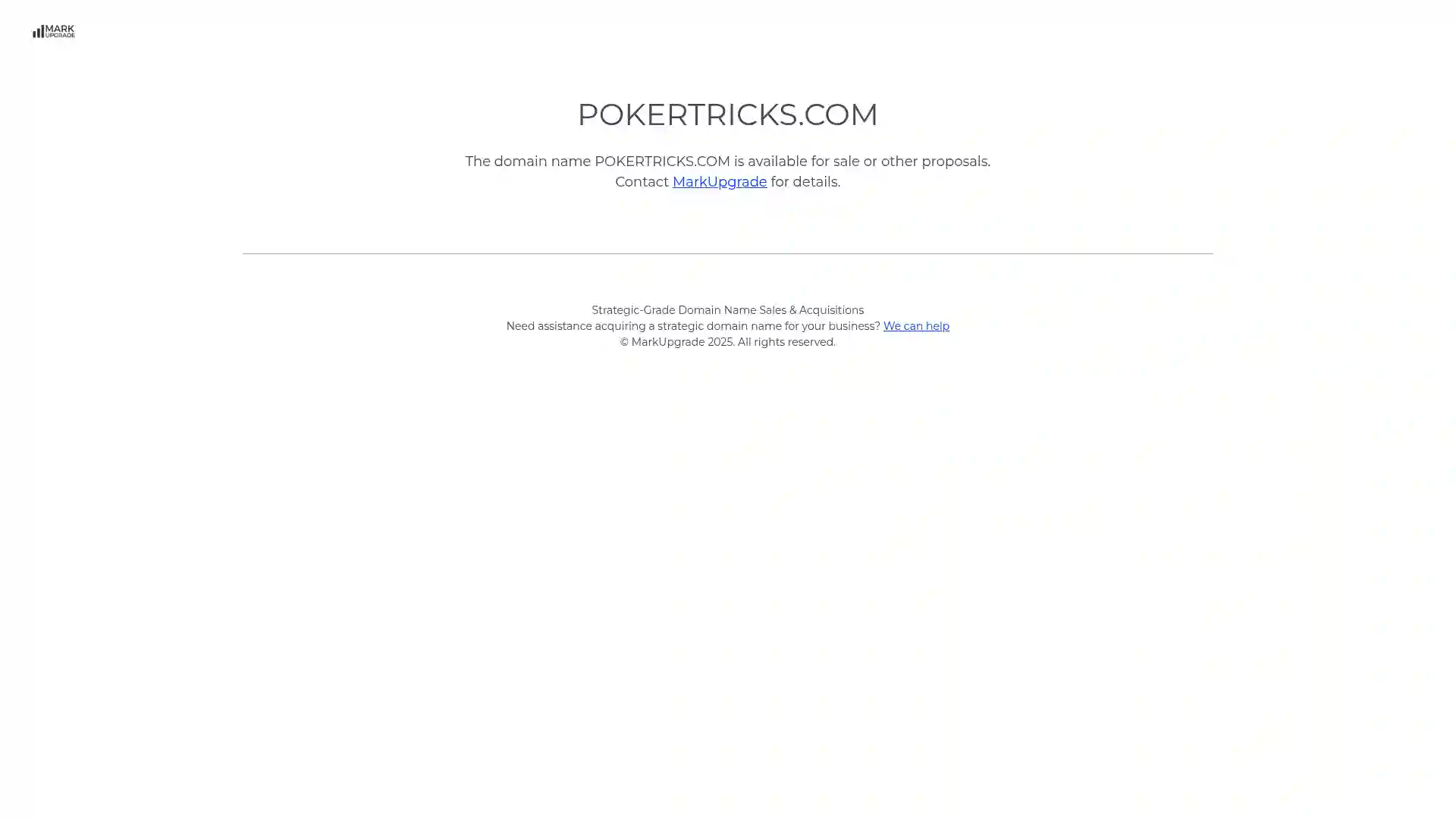 pokertricks.com screenshot of startpage